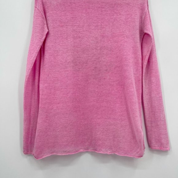 Lilly Pulitzer Alana Long Sleeve Linen Top Pink XS - Picture 8 of 10